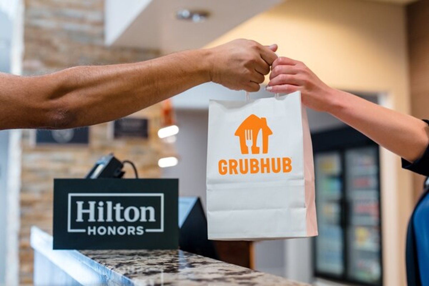 Grubhub partners with Hilton.