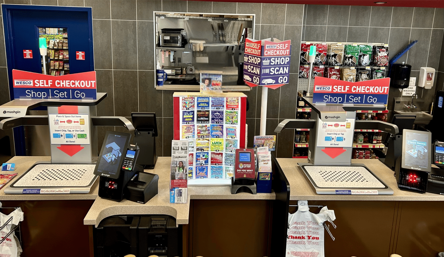 Wesco store with Mashgin self-checkout