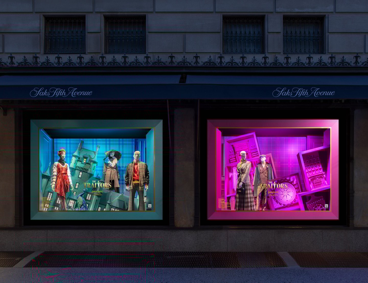 Saks Fifth Avenue 'The Traitors' window display (Courtesy of Luis Guillén for Saks Fifth Avenue