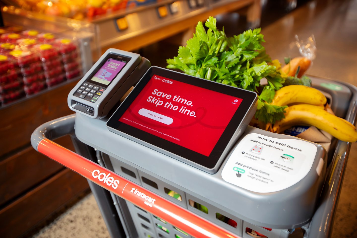 Coles Caper Cart screen