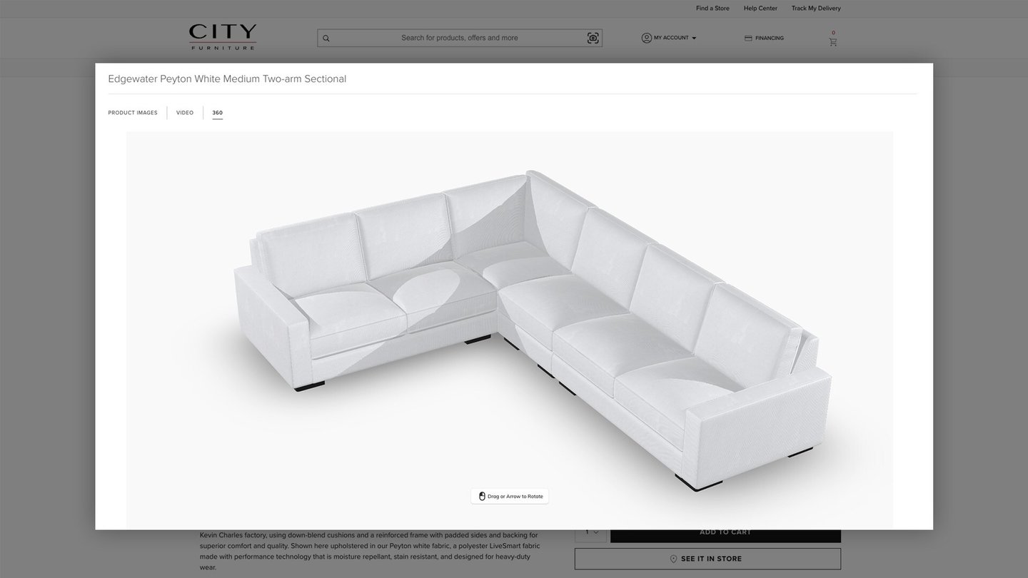 City Furniture 3D sofa design