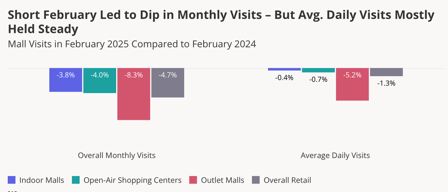 February 2025 mall visits