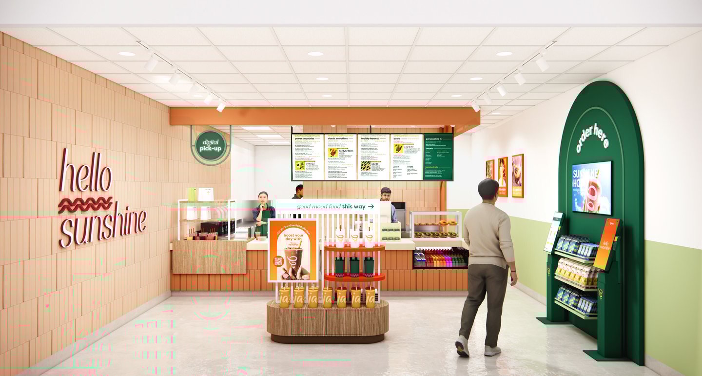 Jamba "Hello Sunshine" store design