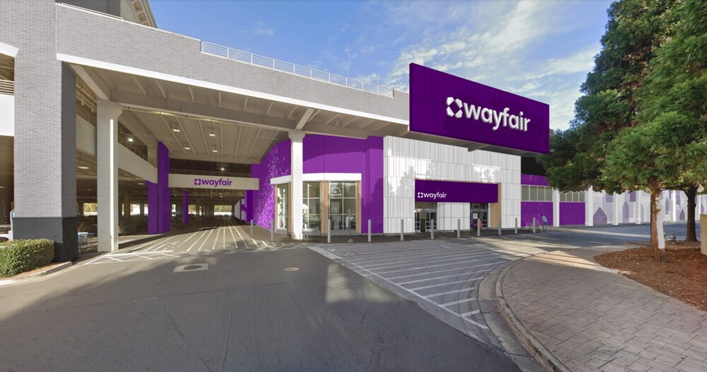Rendering of Wayfair store in Atlanta
