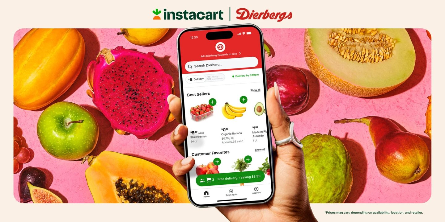 Dierberg Markets delivers via Instacart