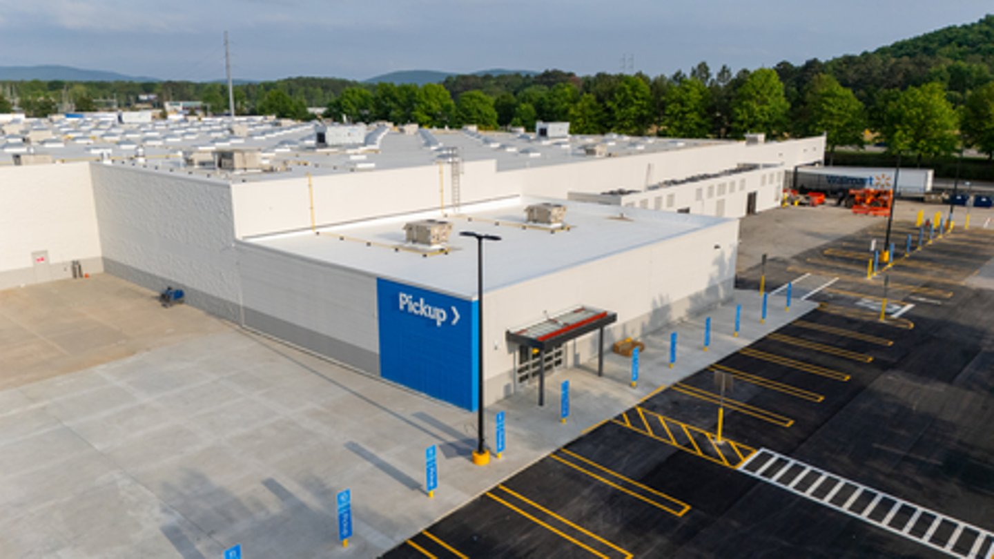  Walmart's  5,000-sq.-ft. pickup expansion. 