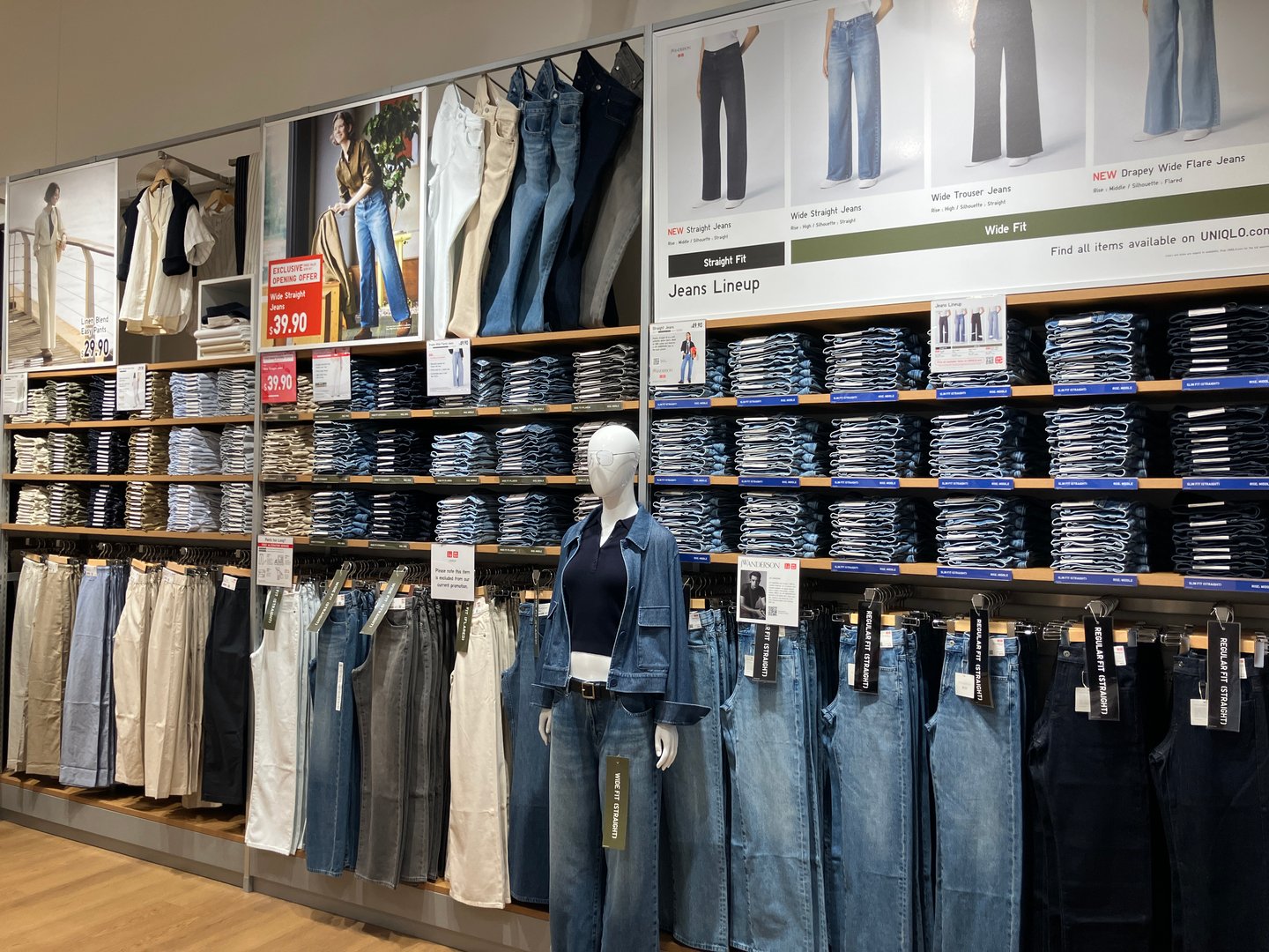 Interior of Uniqlo’s store in Brea Mall in Brea, Calif. (Image courtesy of Uniqlo)