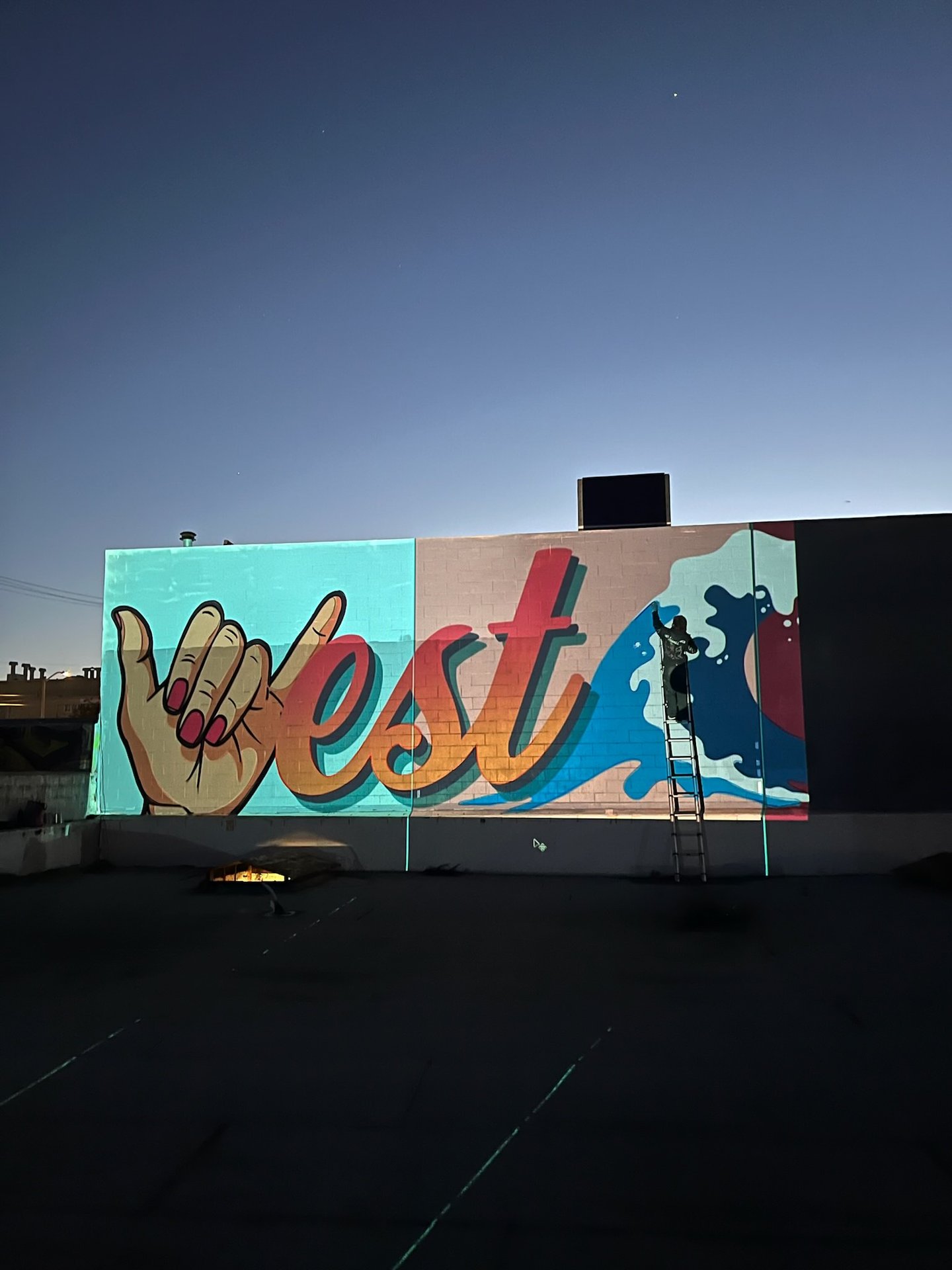 Levi Strauss art mural 