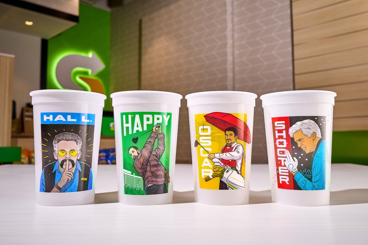 Limited-edition Subway 'Happy Gilmore' cups