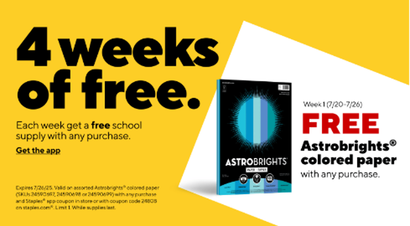 Staples Astrobrights