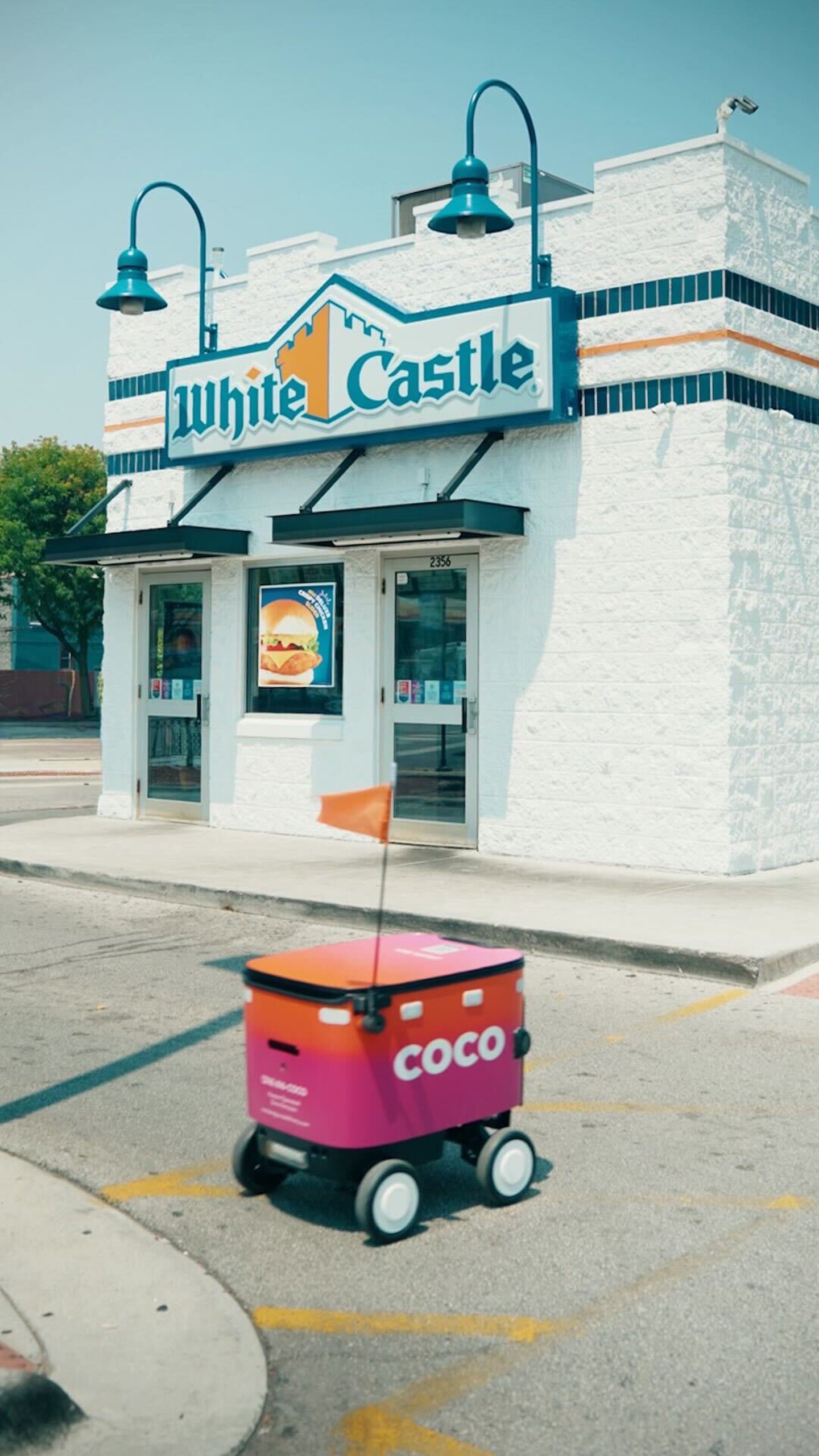 White Castle Coco robot