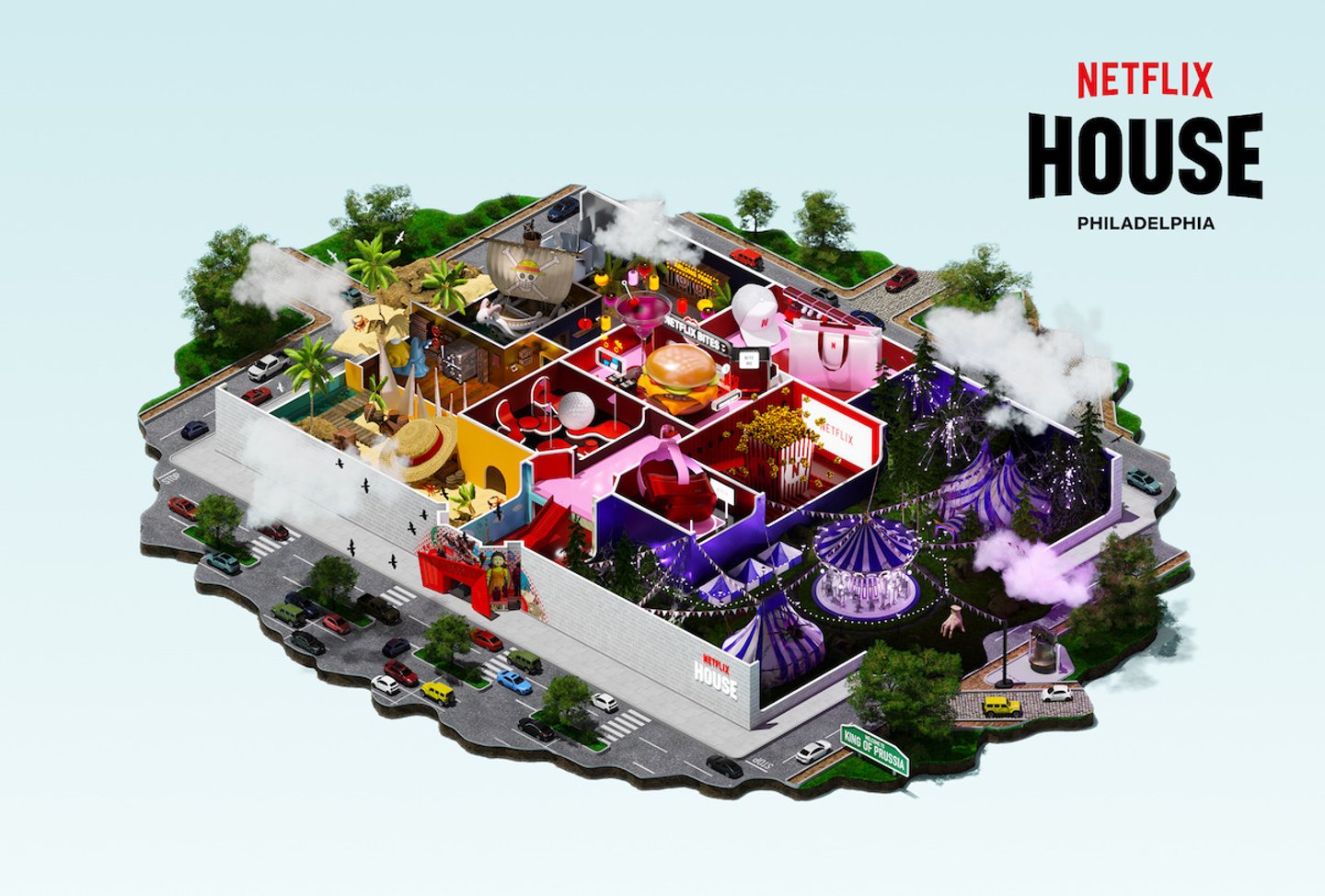 Netflix House at King of Prussia Mall will open on Nov. 12. 