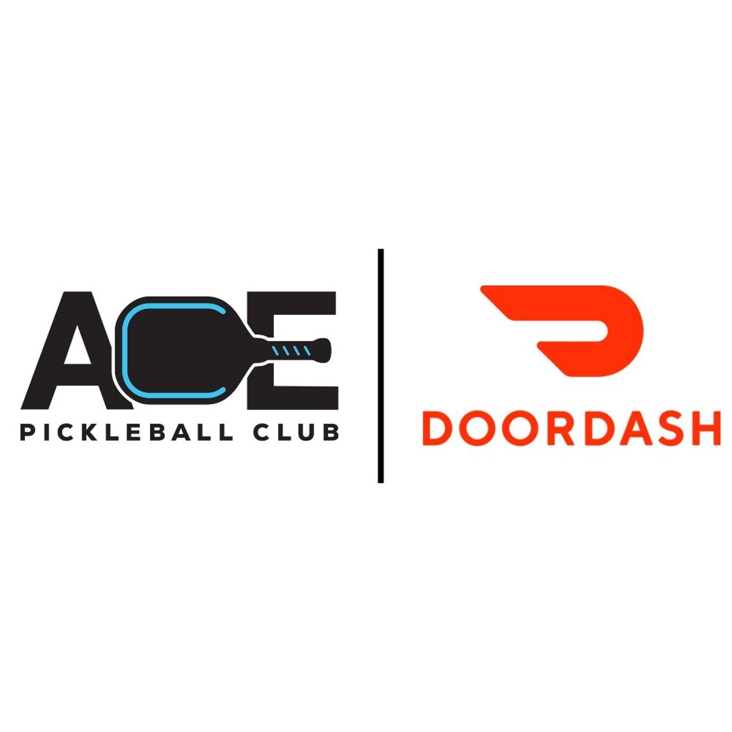 Ace Pickleball Club and DoorDash logos