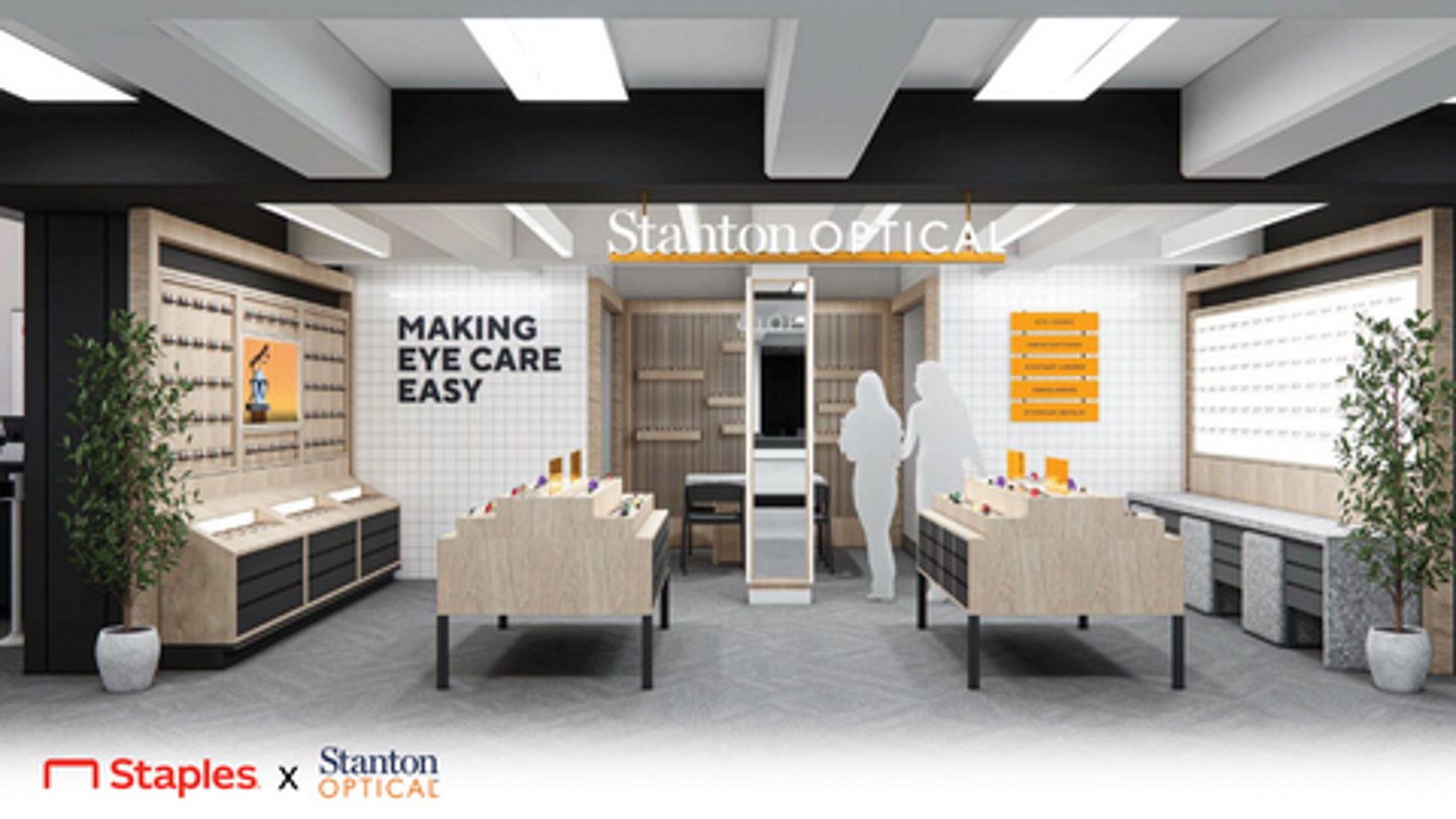 Staples in-store eyewear shop