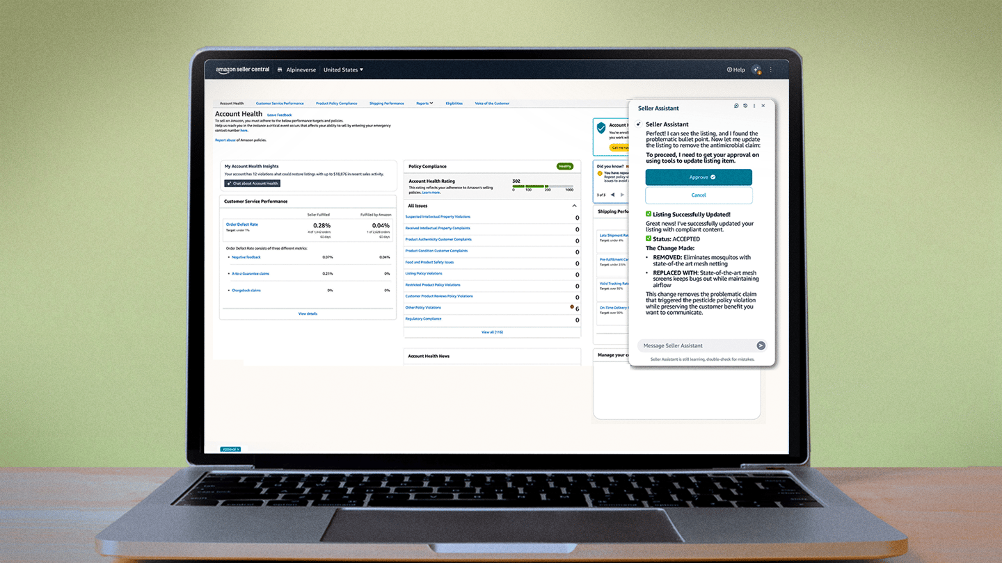 Amazon Seller Assistant agentic AI