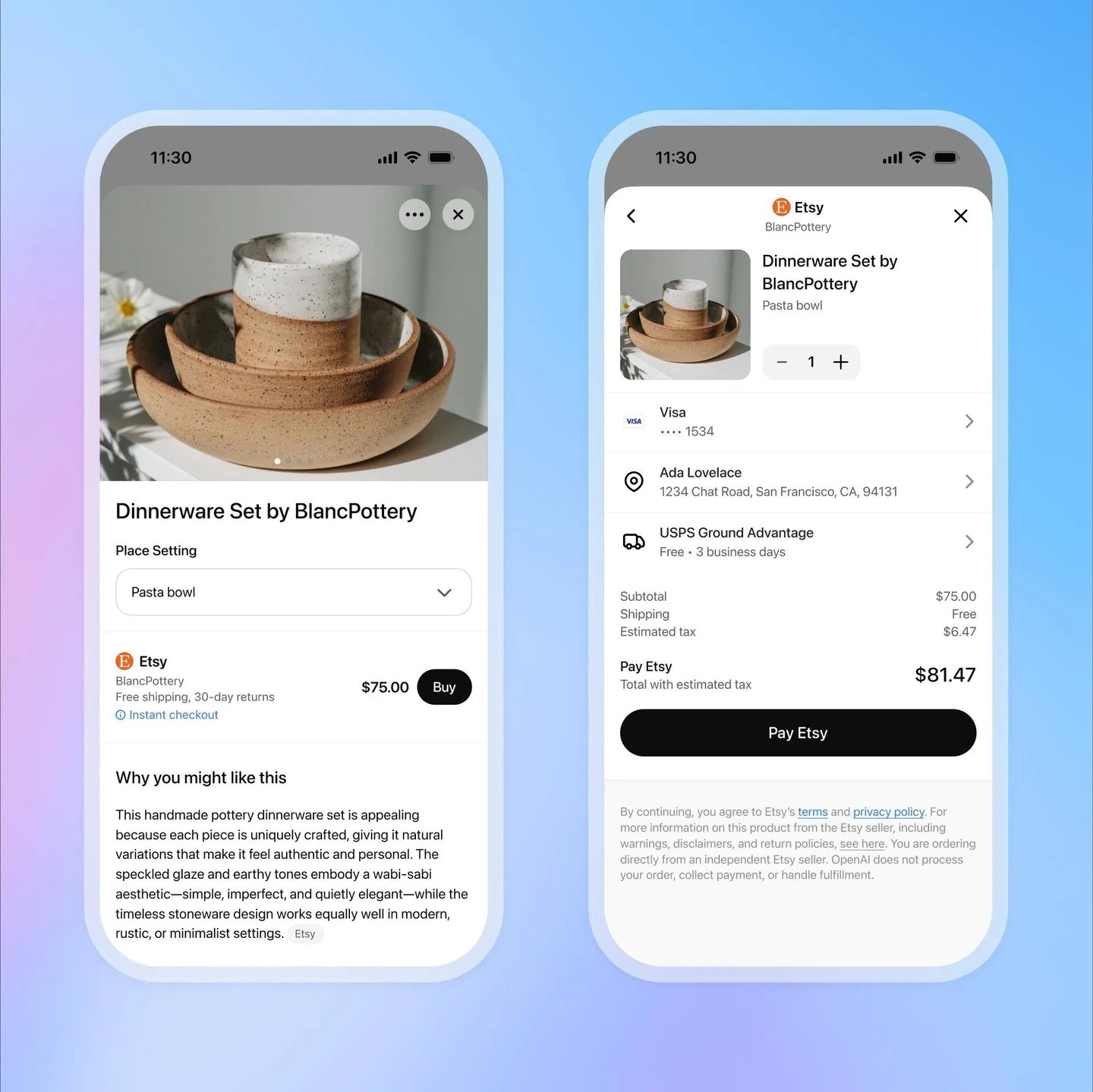 Etsy - ChatGPT integration