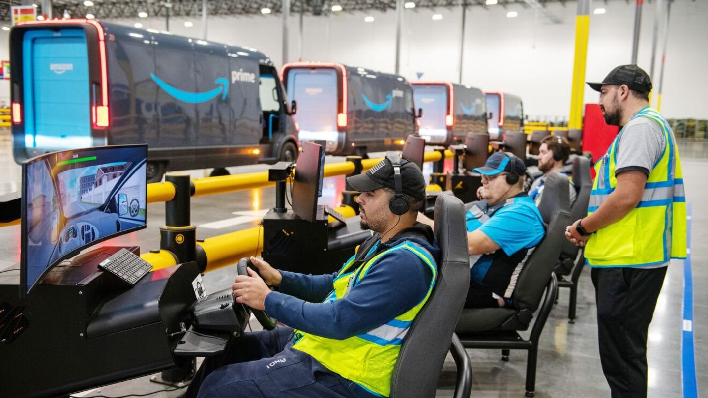 Amazon virtual reality driver training