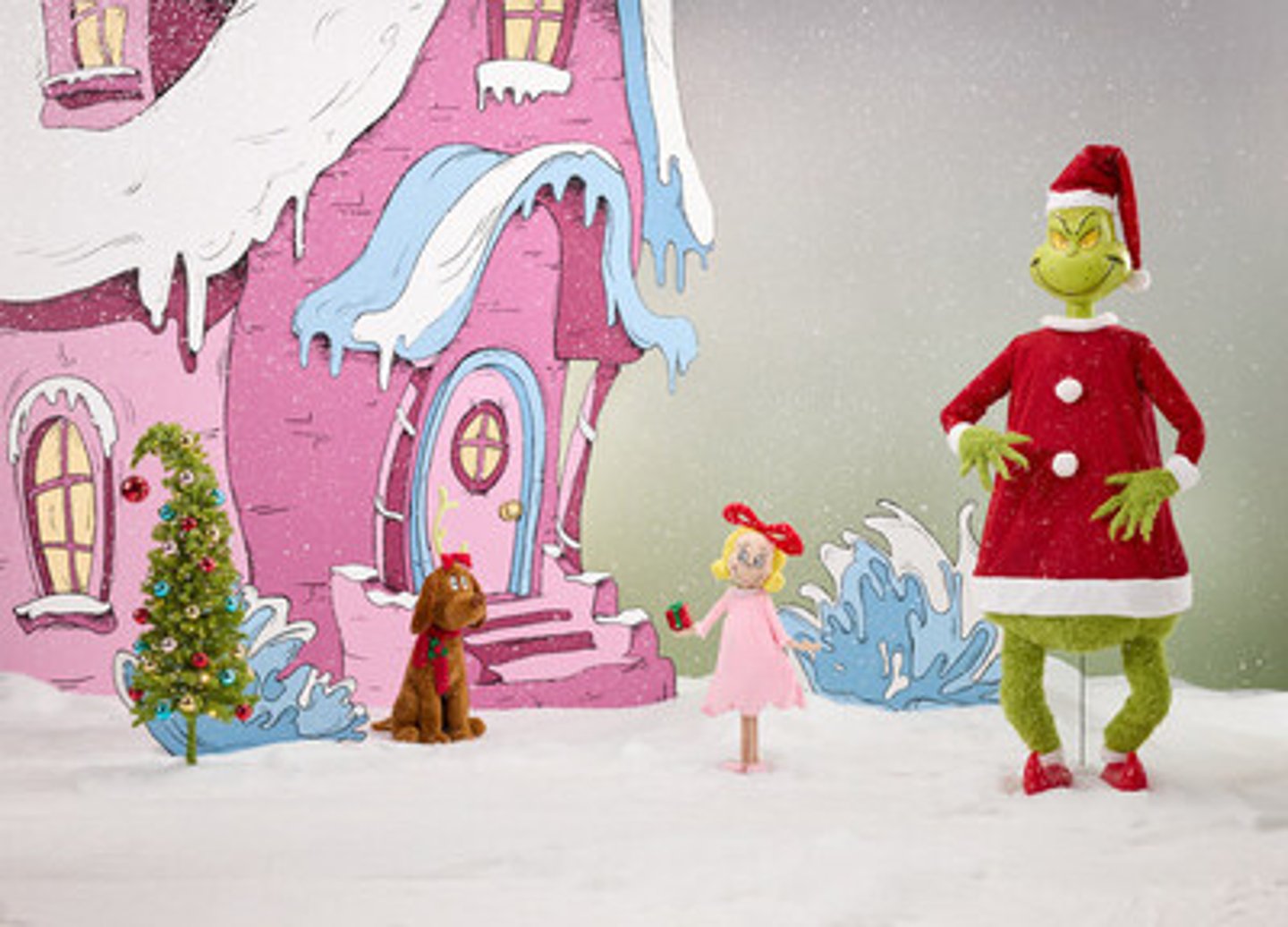 Nine-foot-tall Grinch available at Lowe's.