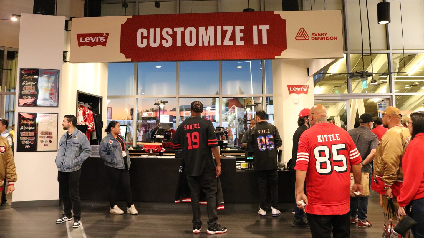 San Francisco 49ers offer on-demand customization at Levi's Stadium.