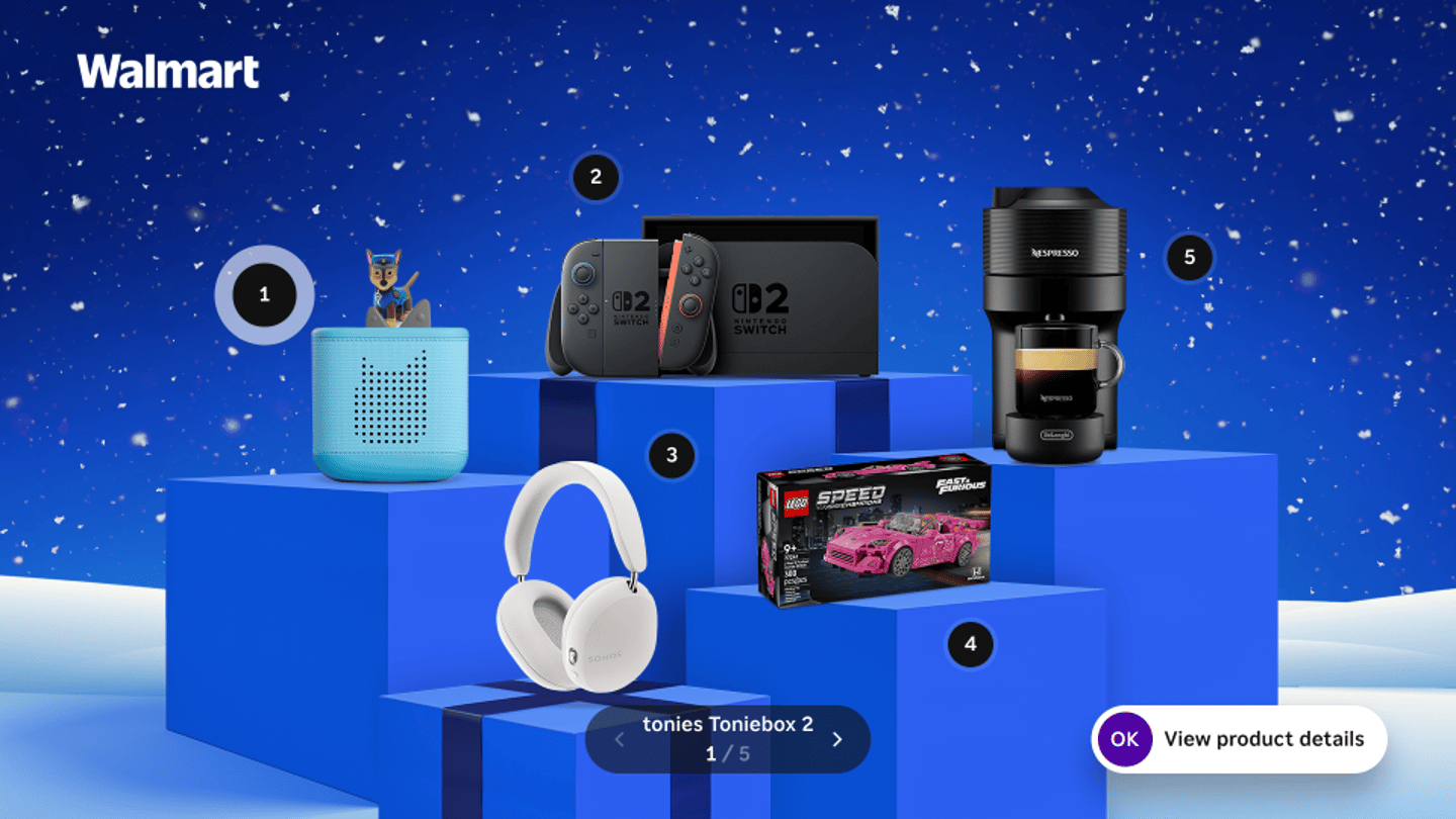 Walmart-Roku holiday showroom