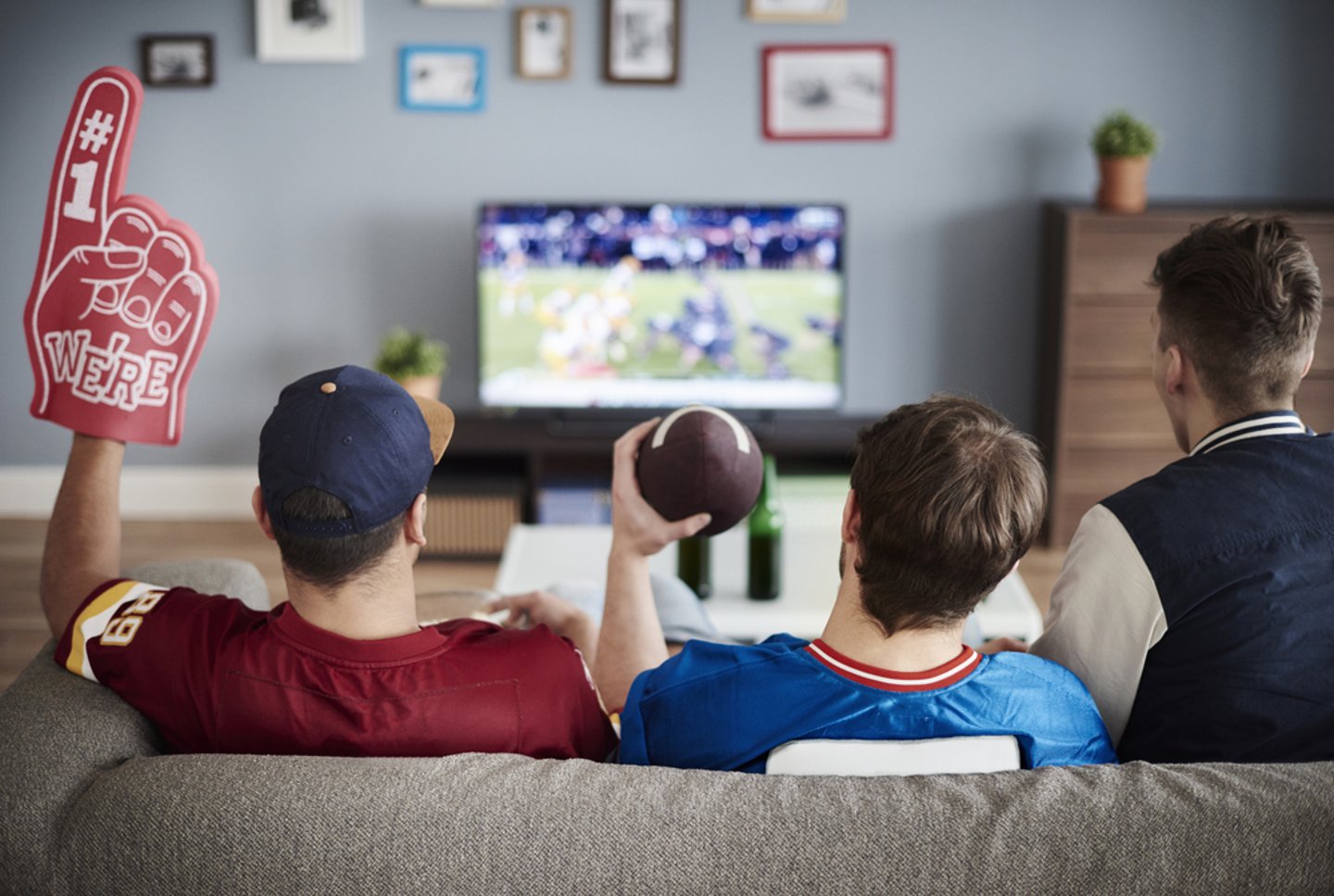 Watching footbal