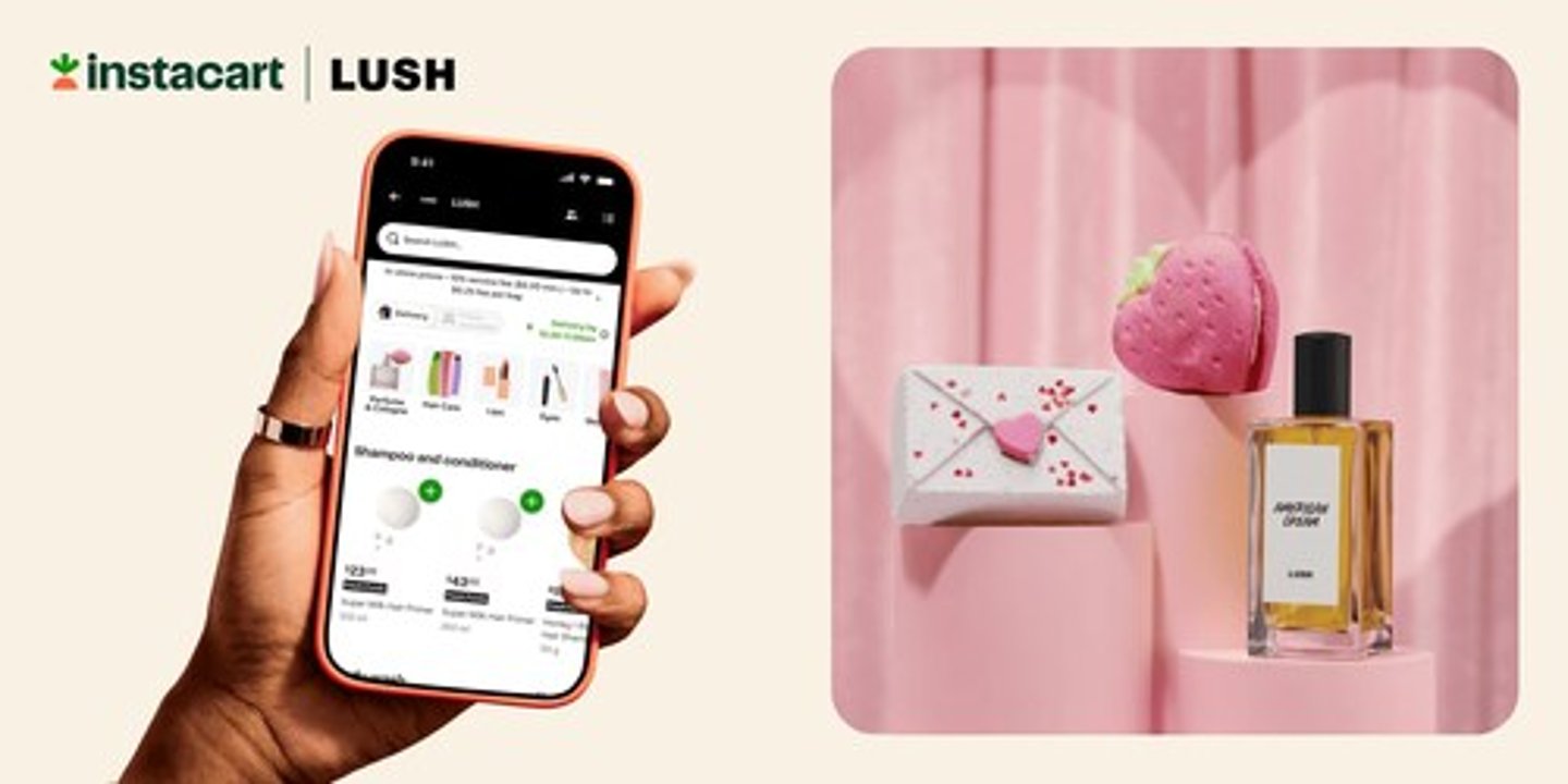 Lush partners with Instacart