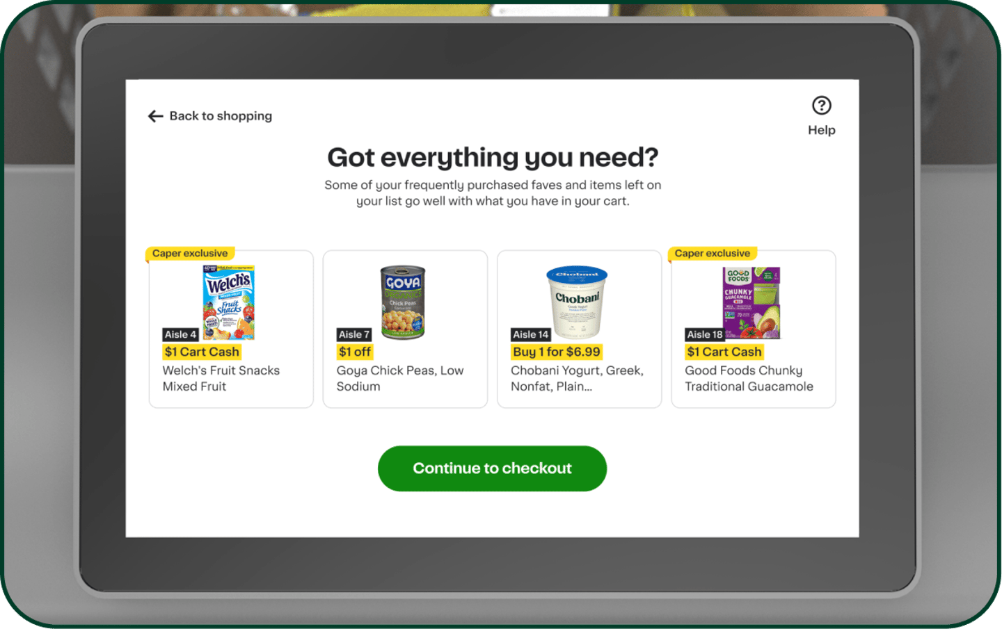 Instacart Forgotten Essentials