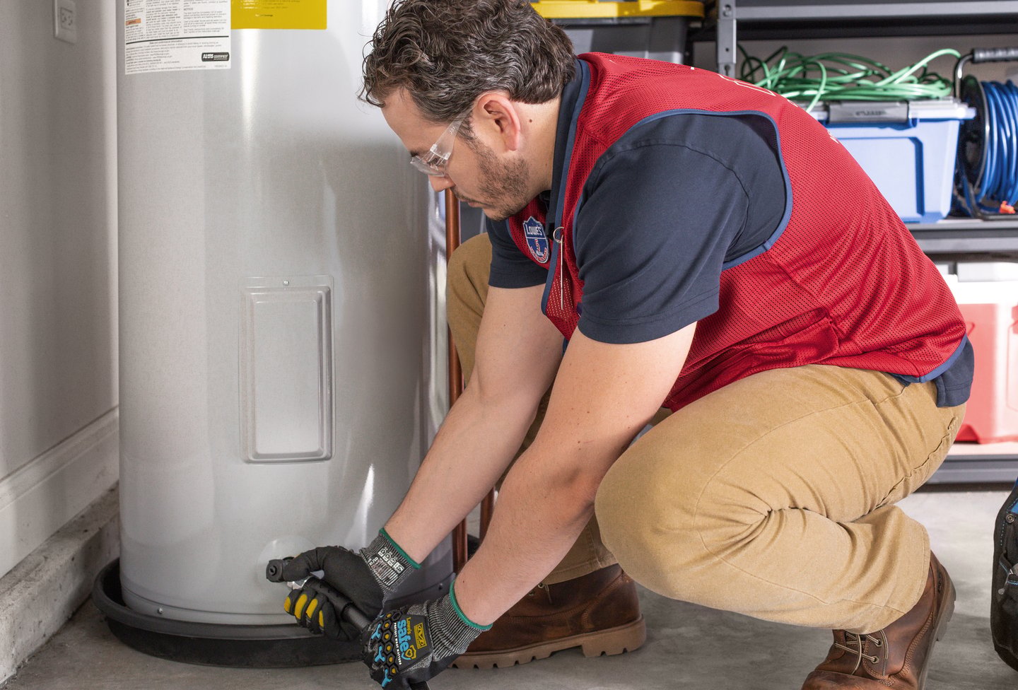 Lowe's Home Care water heater service