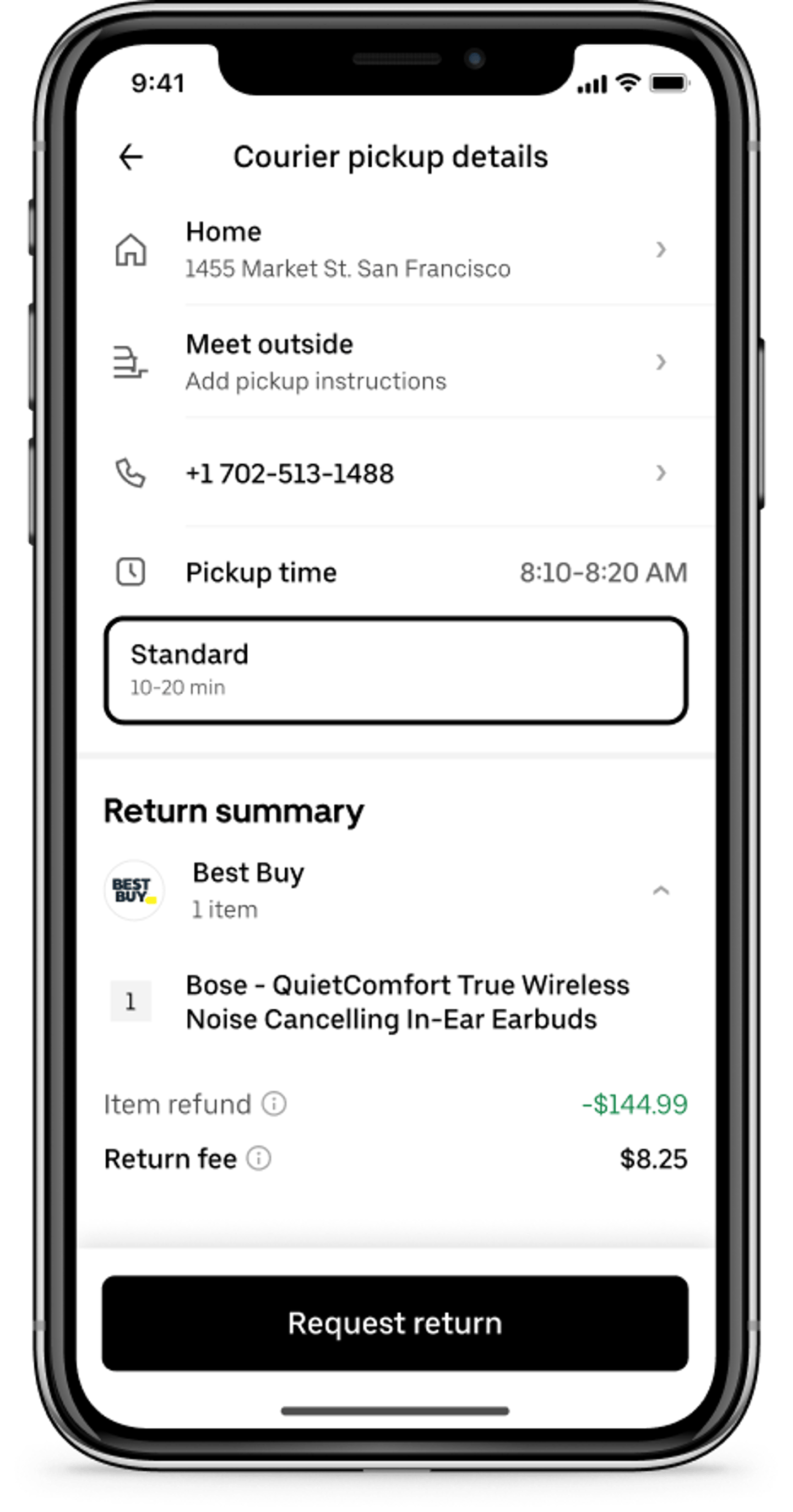 Uber Eats returns