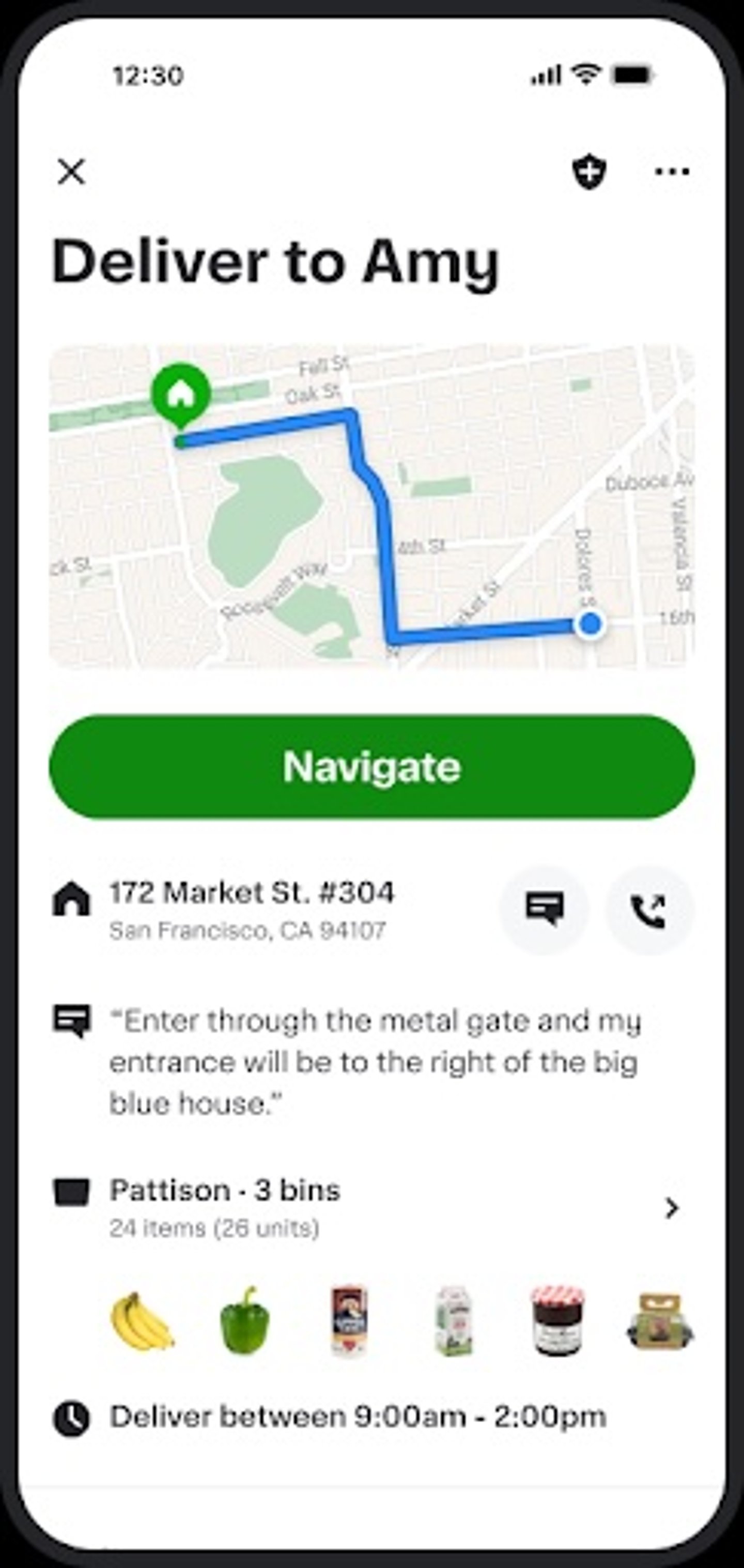 Instacart Fulfillment Pro delivery app screen