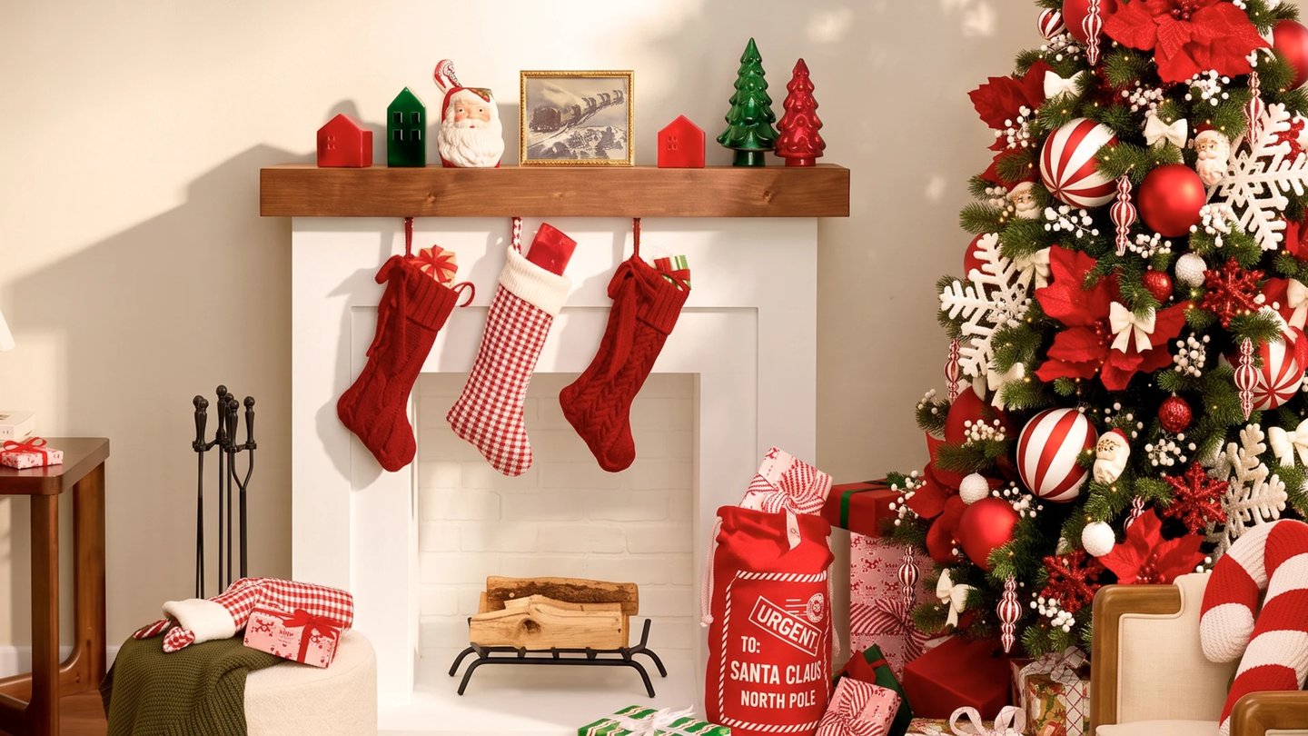 Holiday fireplace