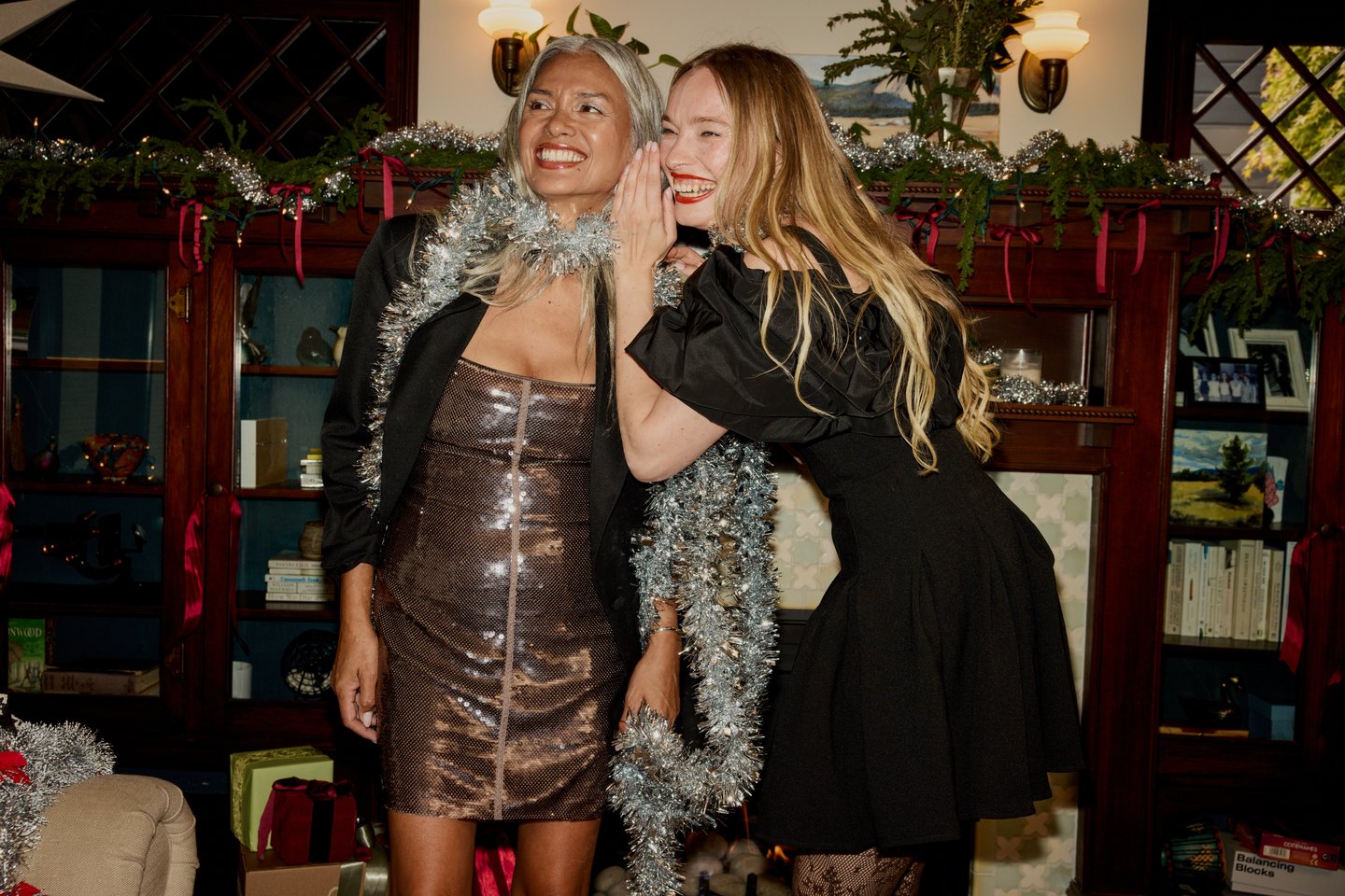 Female holiday celebrants