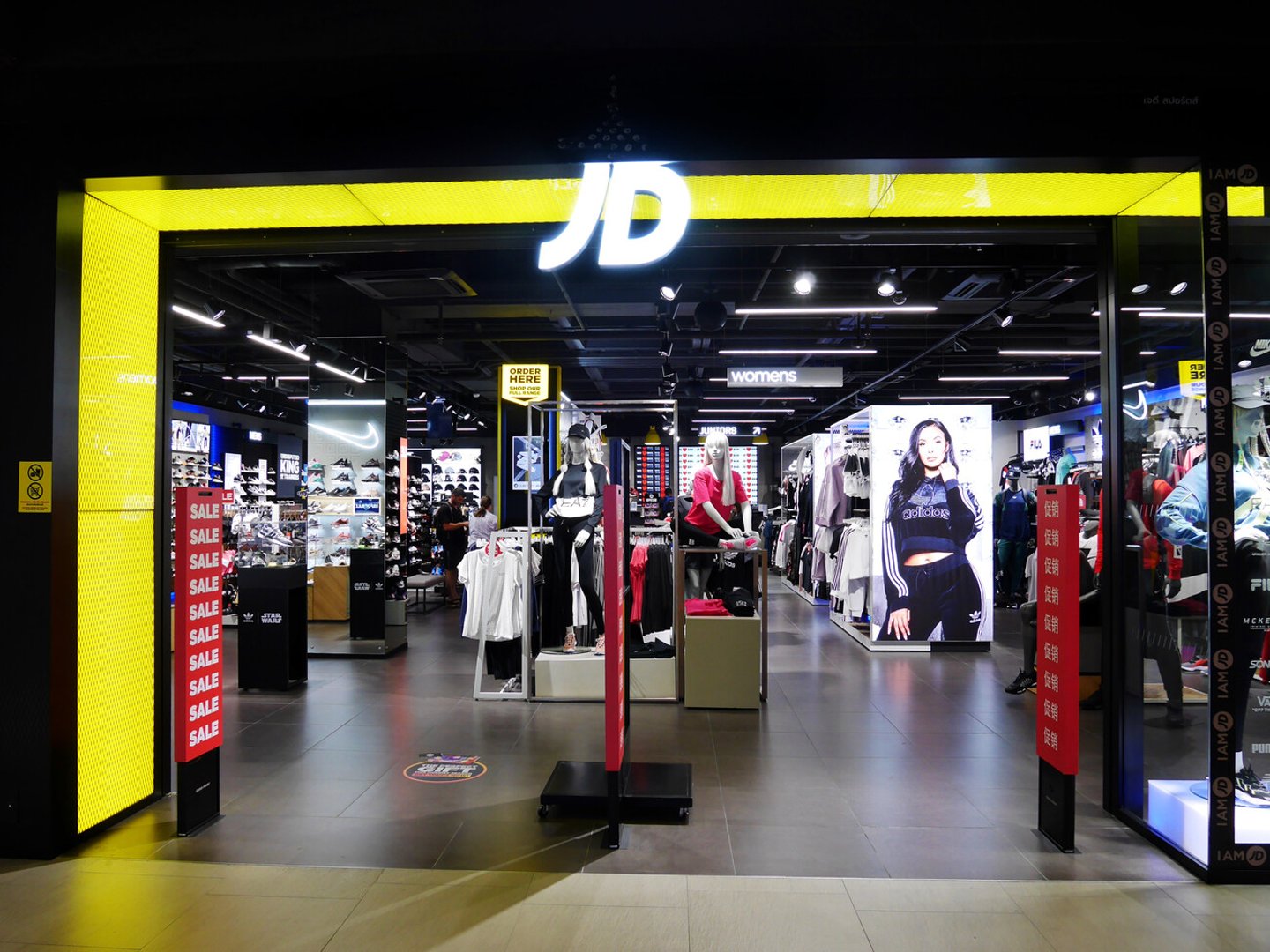 Bangkok, Thailand - December 14, 2019 : JD Sports store at Siam Center mall. JD Sports is a English sports-fashion retail company.; Shutterstock ID 1599764059