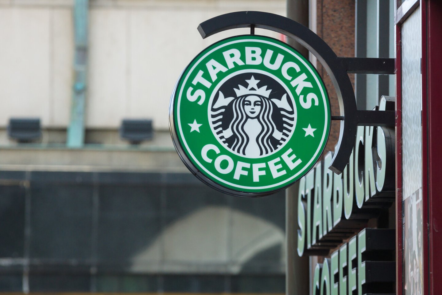 PRAGUE, CZECH REPUBLIC - SEPTEMBER 18, 2014: Starbucks Coffee. Starbucks is the largest coffeehouse company in the world, with 20,891 stores in 62 countries.; Shutterstock ID 238209706