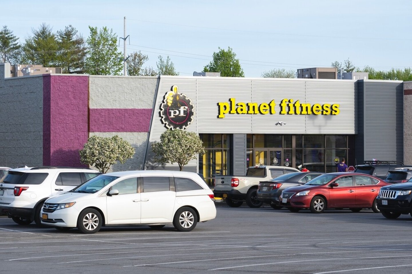 Utica, New York - Sep 10, 2024: Close-up View of Planet Fitness Gym and Workout Center, Planet Fitness identifies itself as a Judgment Free Zone.; Shutterstock ID 2644133321