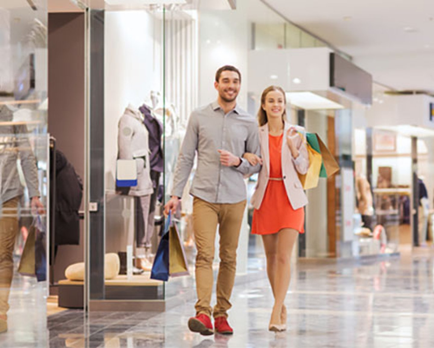 shopping center visitors