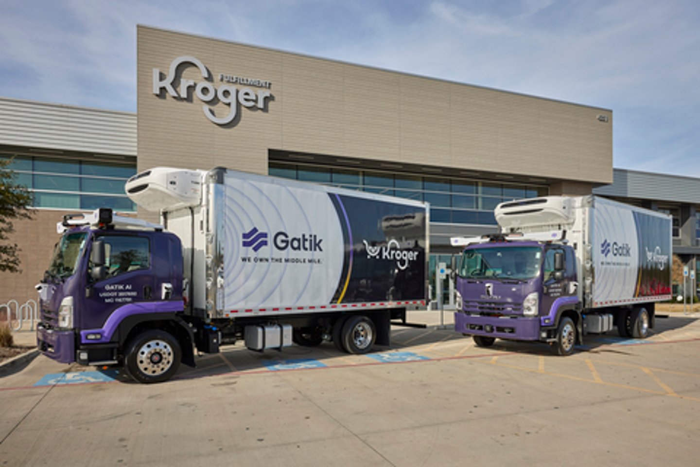 Kroger Gatik autonomous delivery trucks