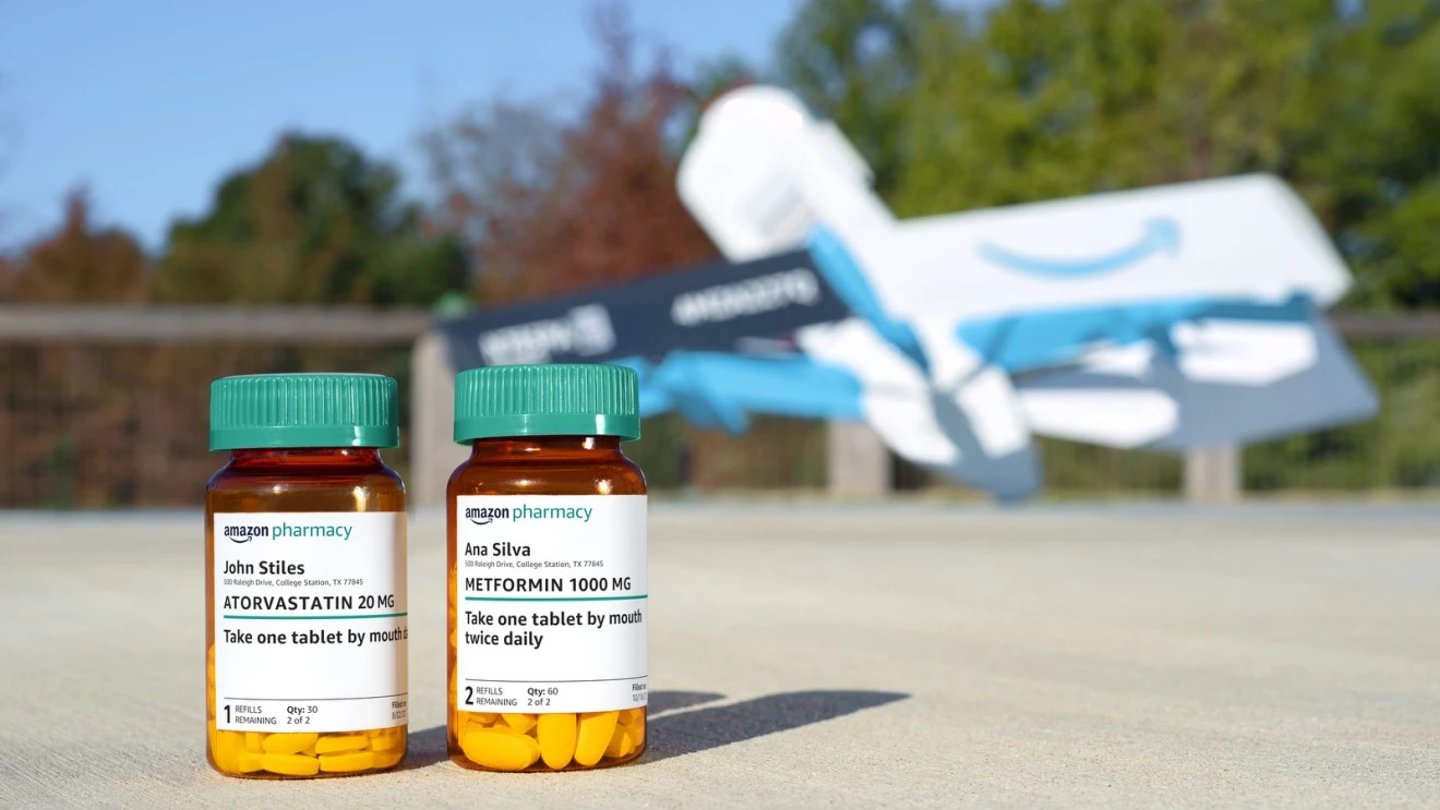 Amazon Pharmacy is delivering prescriptions by methods including drone.