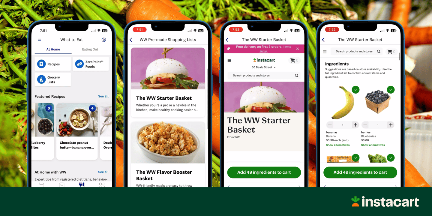 Weight Watchers Instacart API