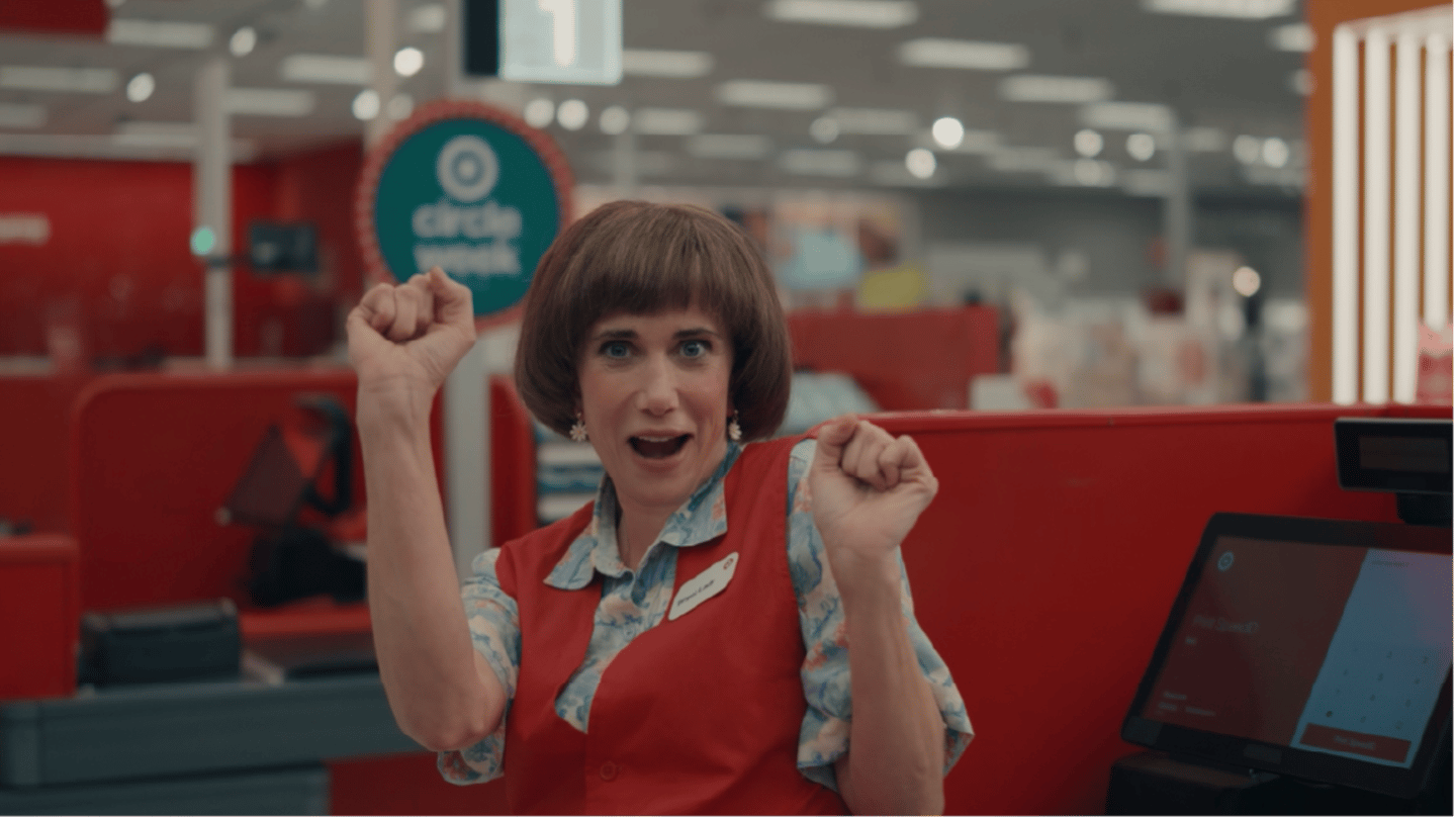 Kristen Wigg Target ad