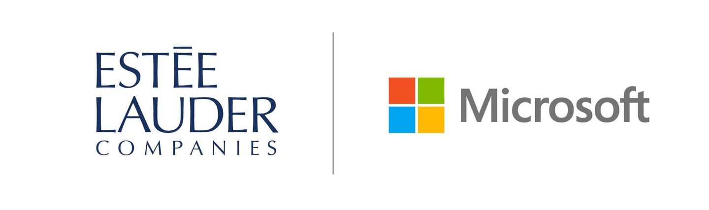 Estee Lauder Microsoft logos