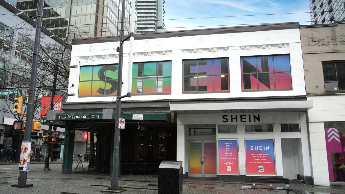 Shein pop-up Vancouver