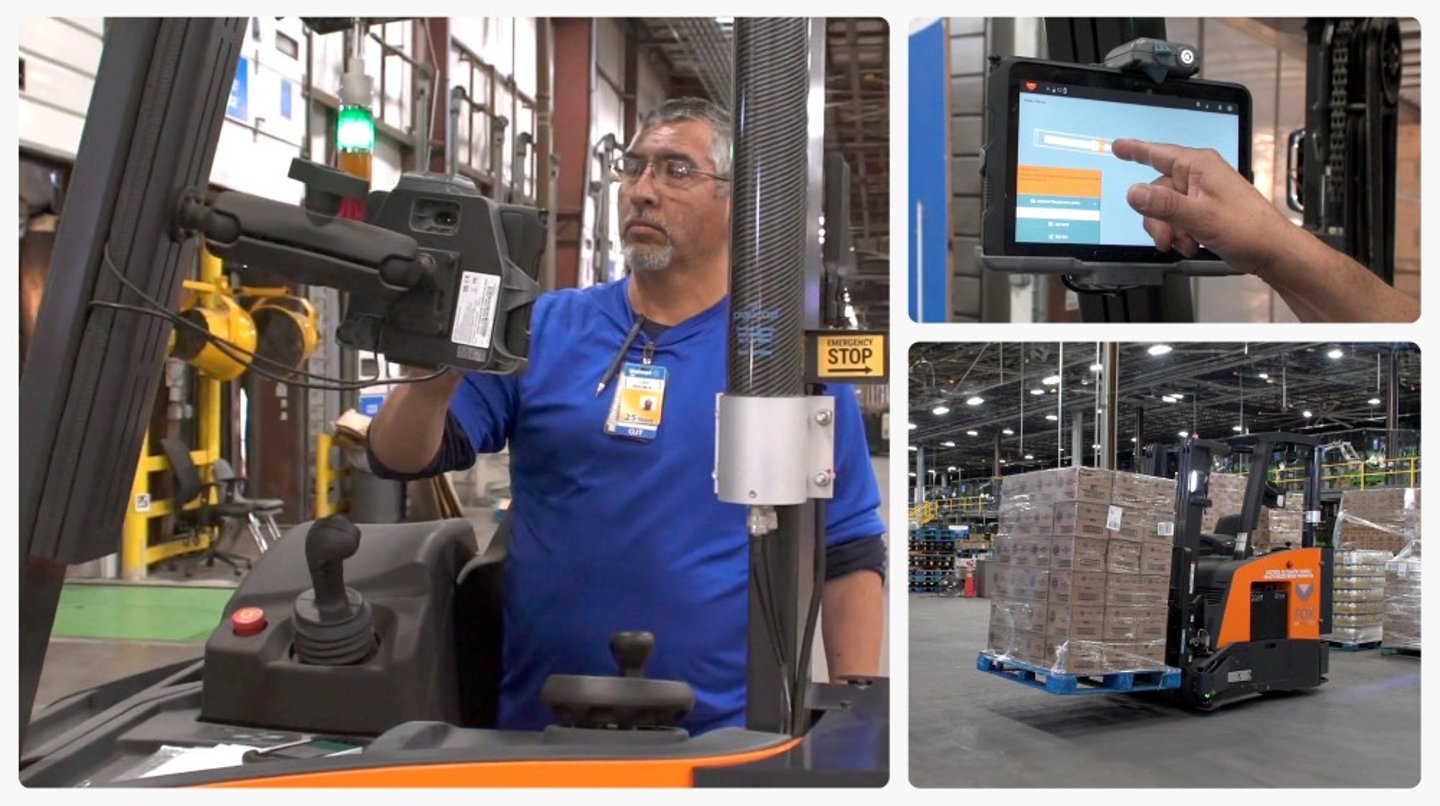 Walmart automated forklift