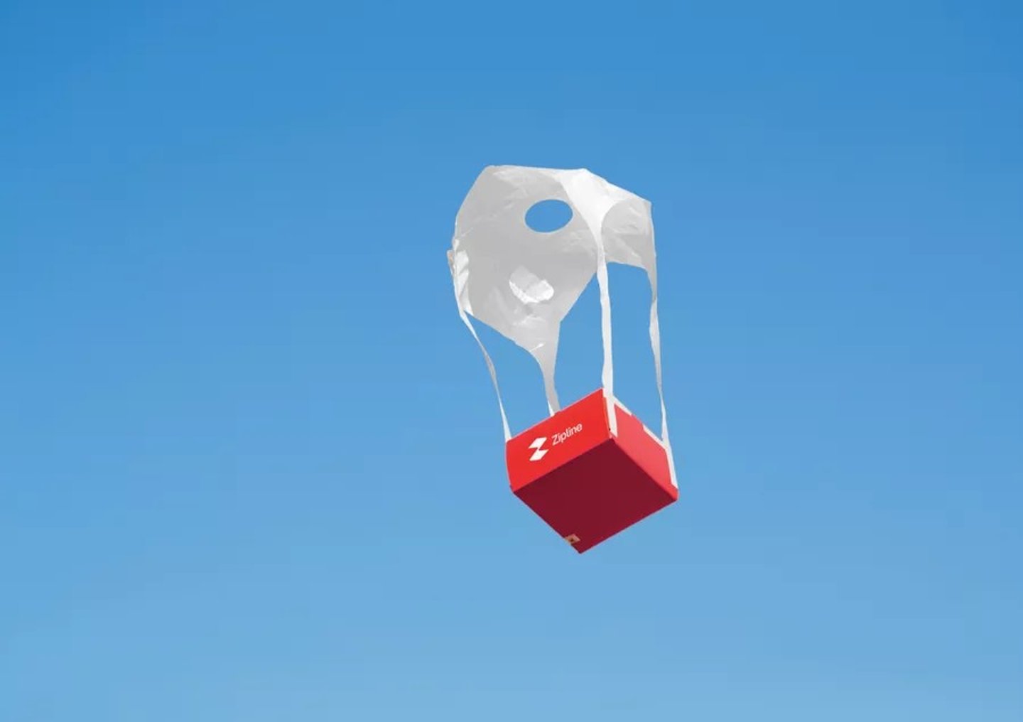 Zipline parachuting box