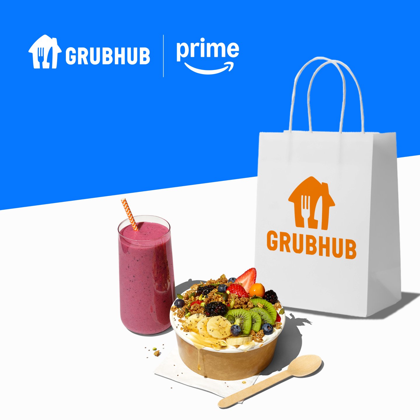 Amazon Grubhub partnership (Image: Business Wire)