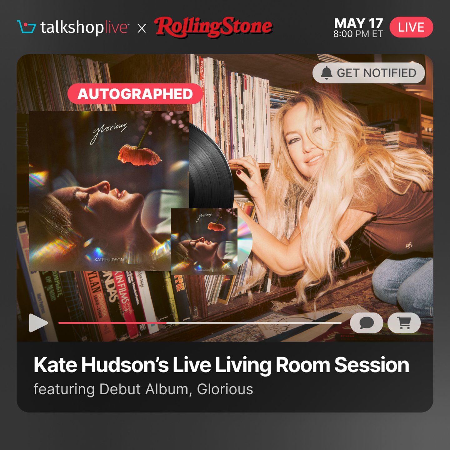 Kate Hudson shoppable livestream