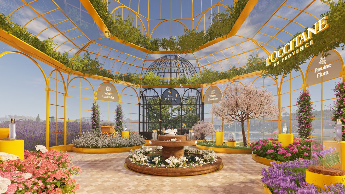 L'Occitane Emperia summer metaverse store.