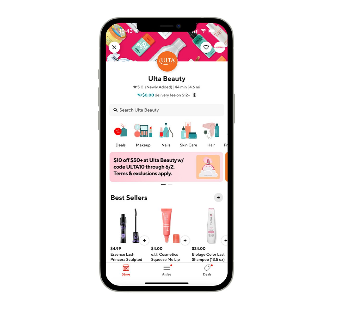 Ulta Beauty on DoorDash app (Graphic: Business Wire)