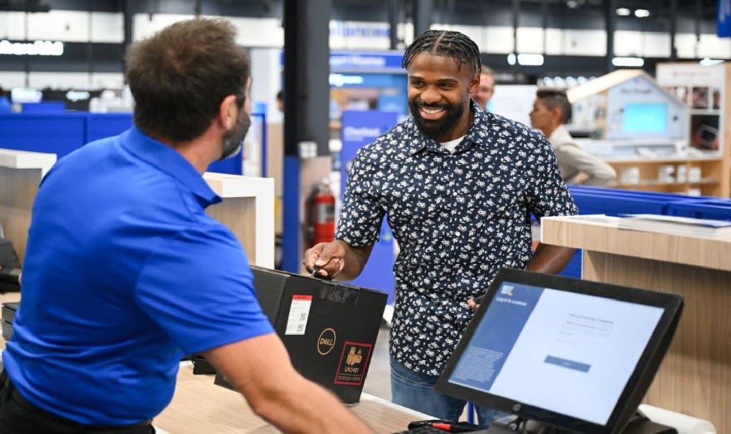 Best Buy computer checkout