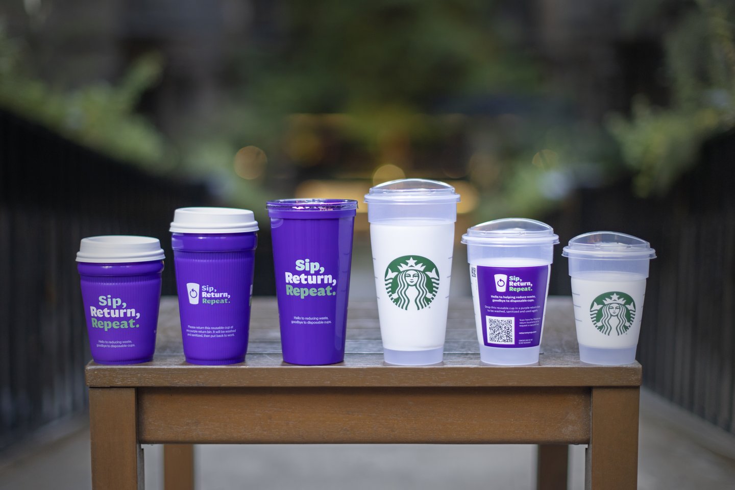 Starbucks reusable cups